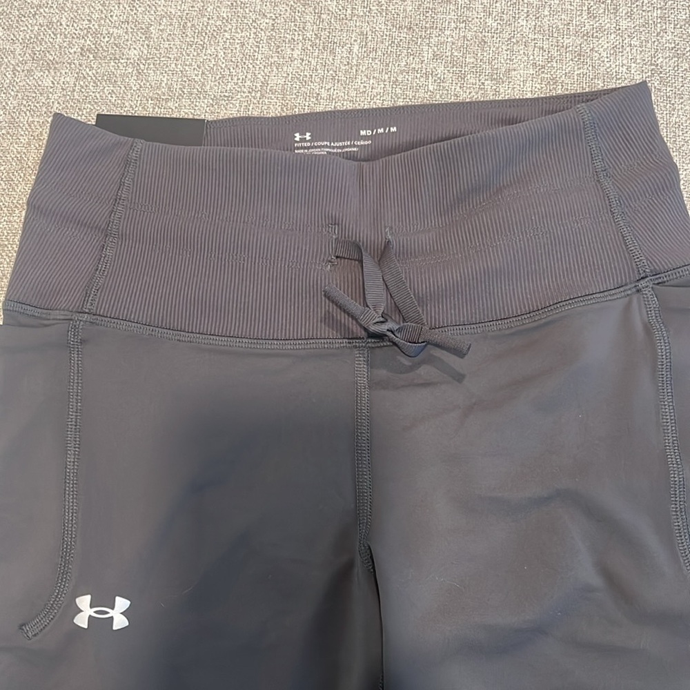 Under Armour High-Rise Black ribbed Leggings - Picture 3 of 5